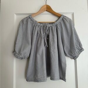 Doen Blue Striped Blouse